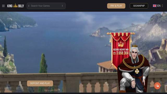 King Billy casino screenshot
